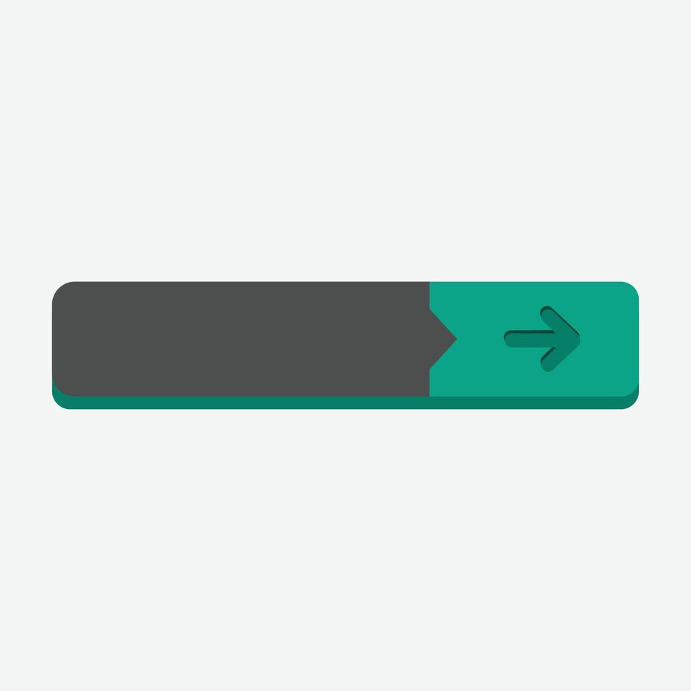 arrow sign blank text space in flat design. vector
