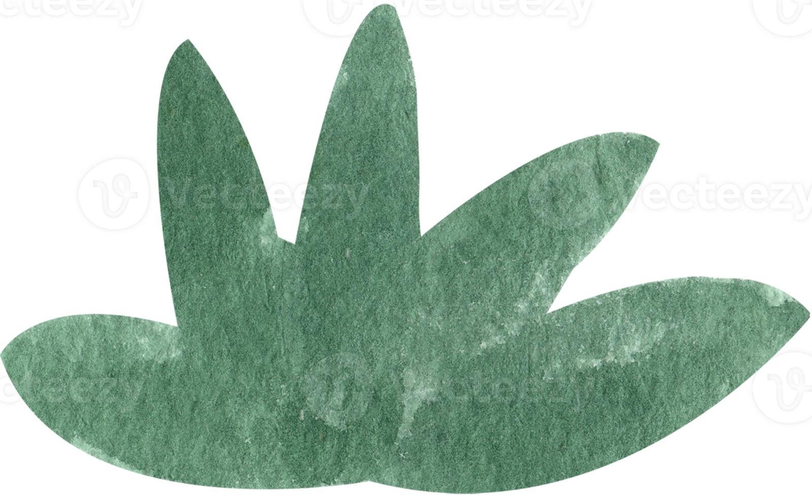 dark-green clump of sharp grass, simple watercolor, hand-drawn watercolor illustration png