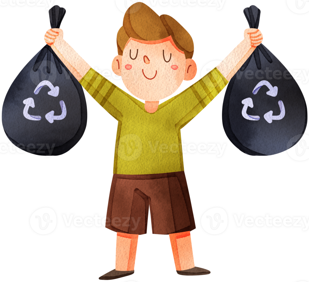 Global Chimate Change watercolor hand drawn concept png
