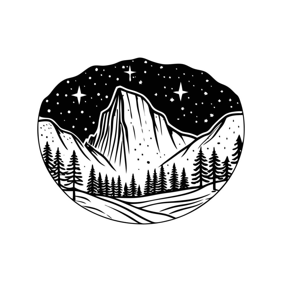 Beauty in Nature Silhouette vector