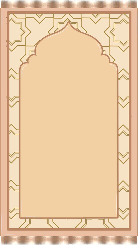 Sajadah for Moslem Prayer. Prayer Rug Mat vector