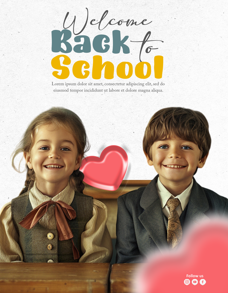 Back To School Flyer Template psd