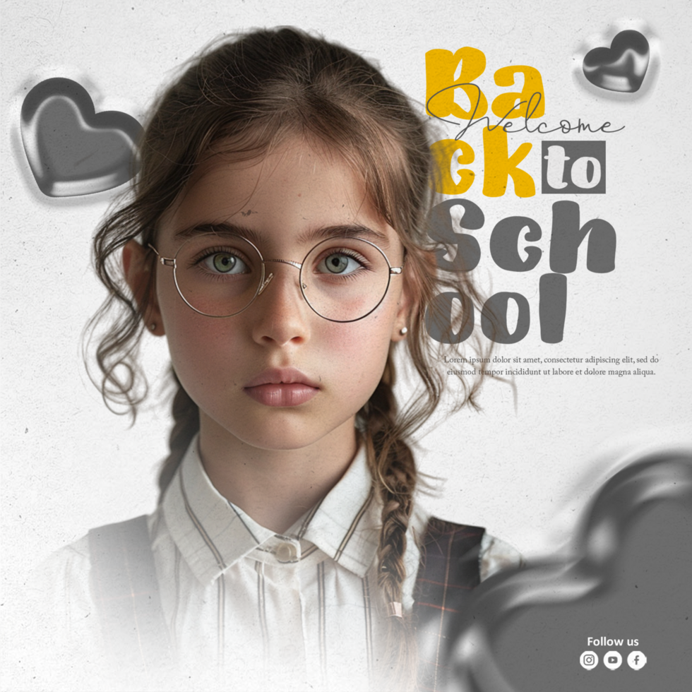 School Admission Poster Design 2024 Template psd