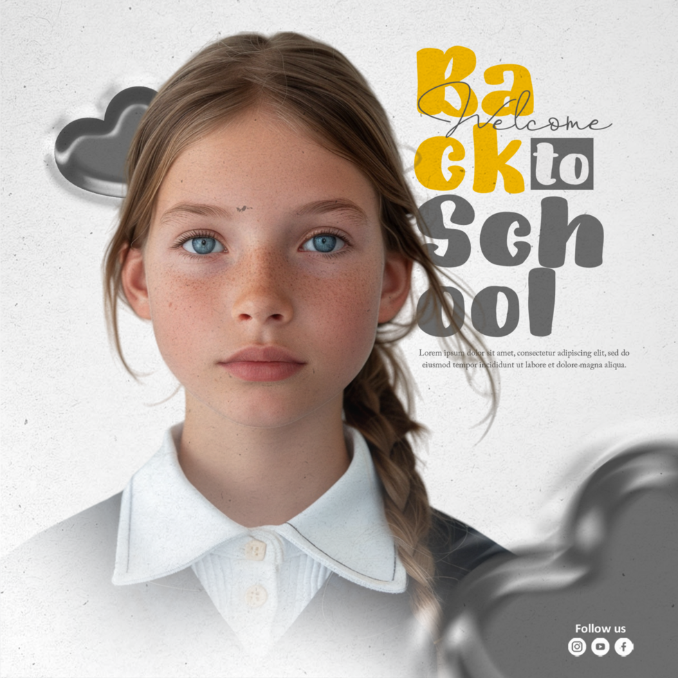 Admission Social Media Marketing Template with Creative psd