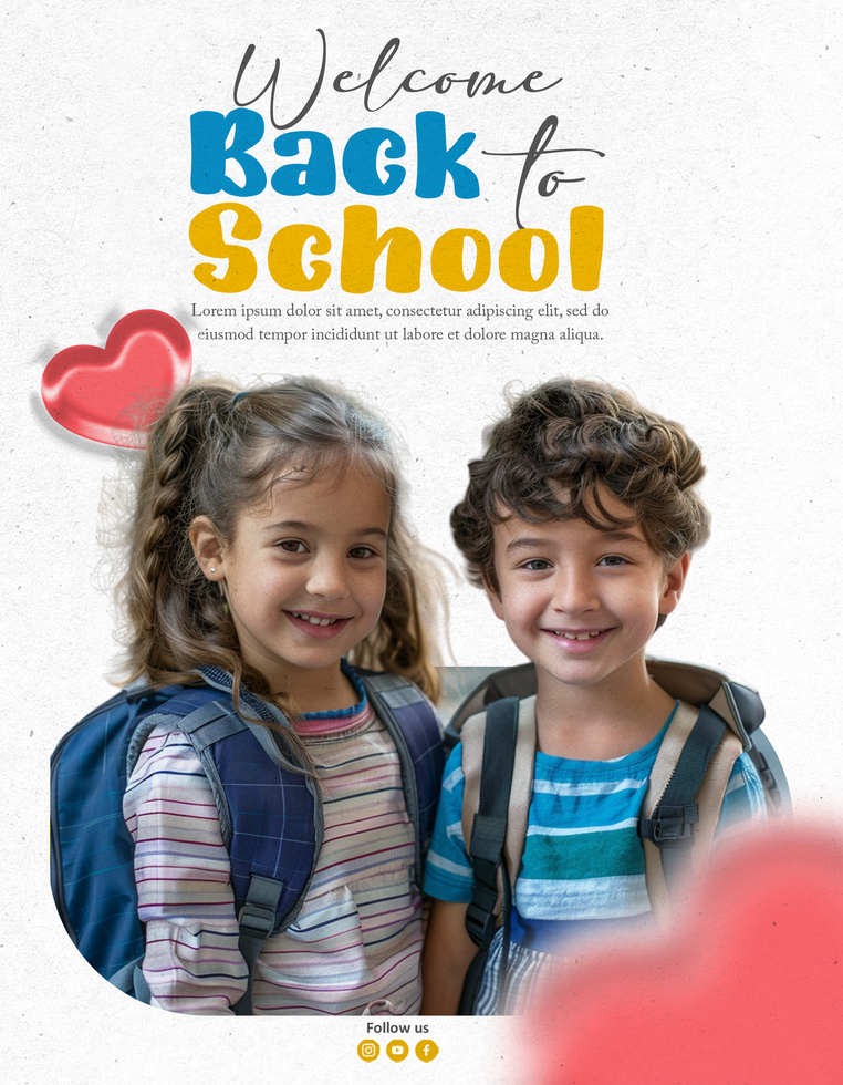 Educational school design and Template psd