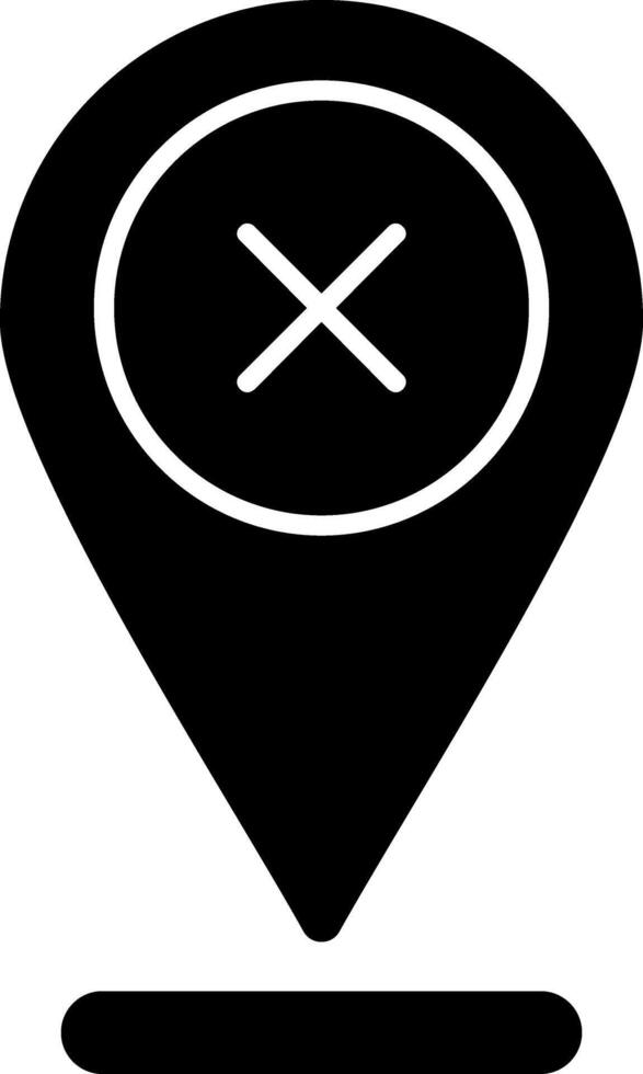 Pin Glyph Icon vector