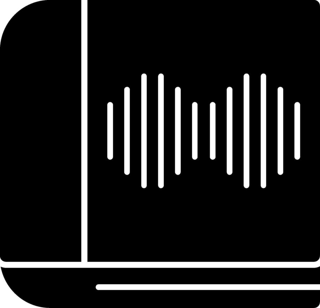 Audio Books Glyph Icon vector