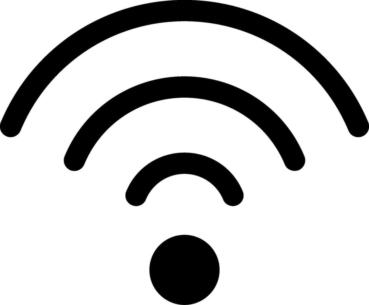 Wifi Glyph Icon vector