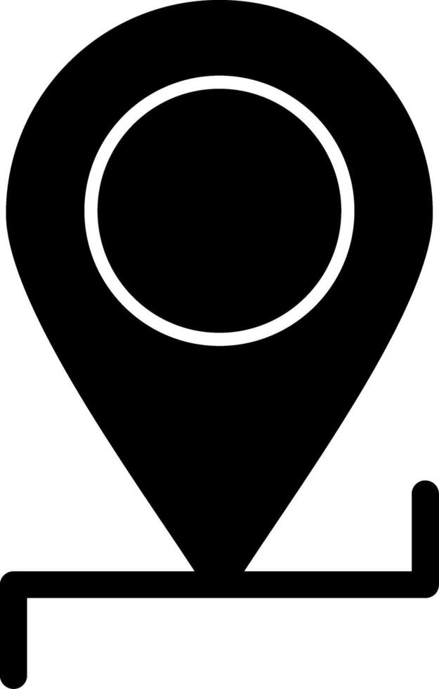 Location Glyph Icon vector