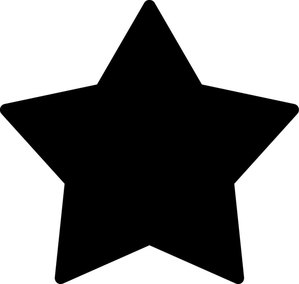 Star Glyph Icon vector