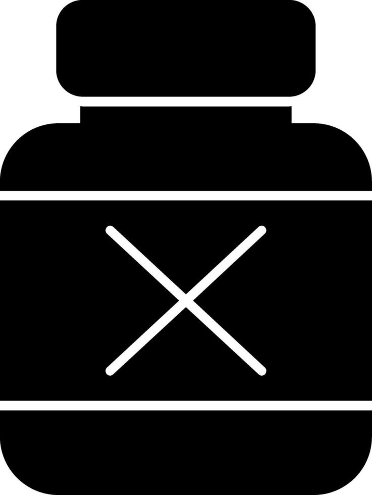 Poison Glyph Icon vector