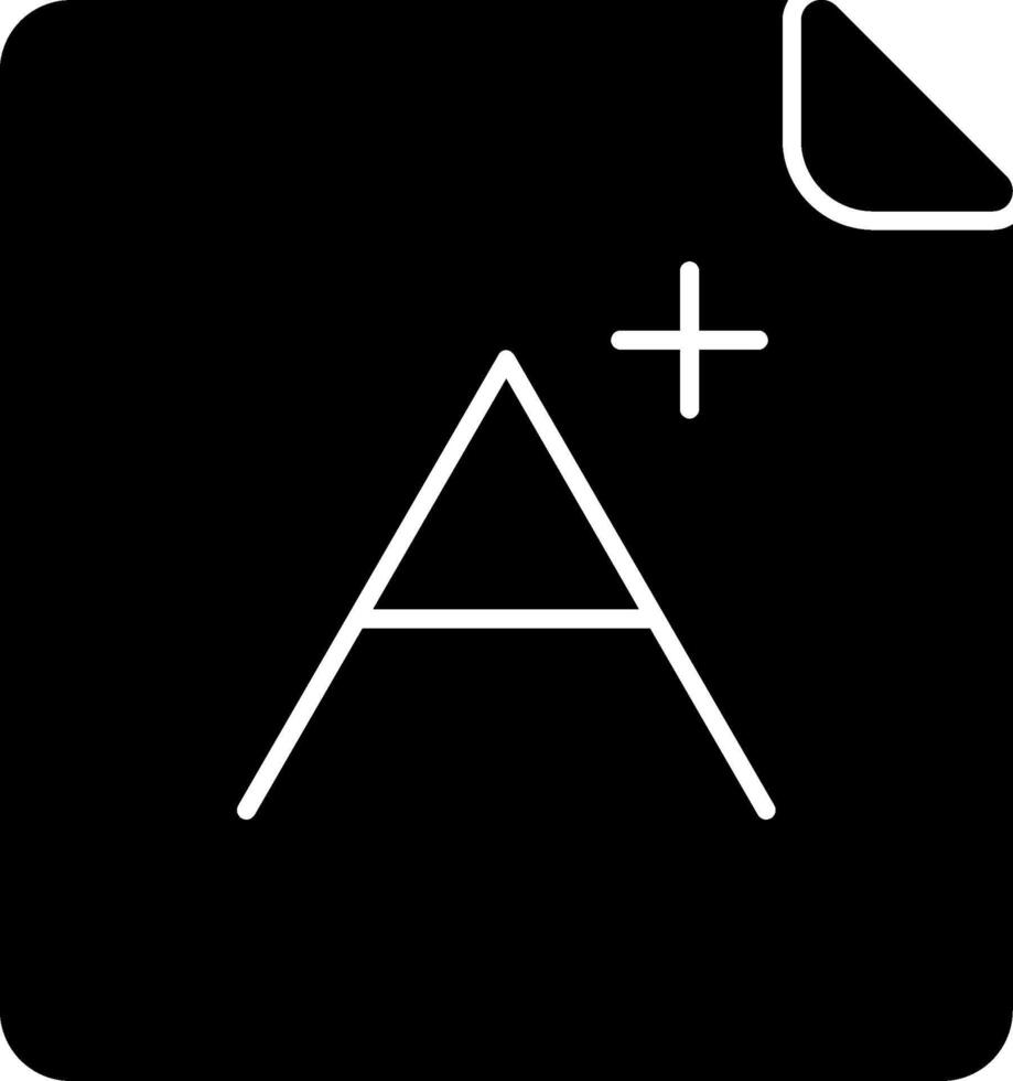 Grade Glyph Icon vector