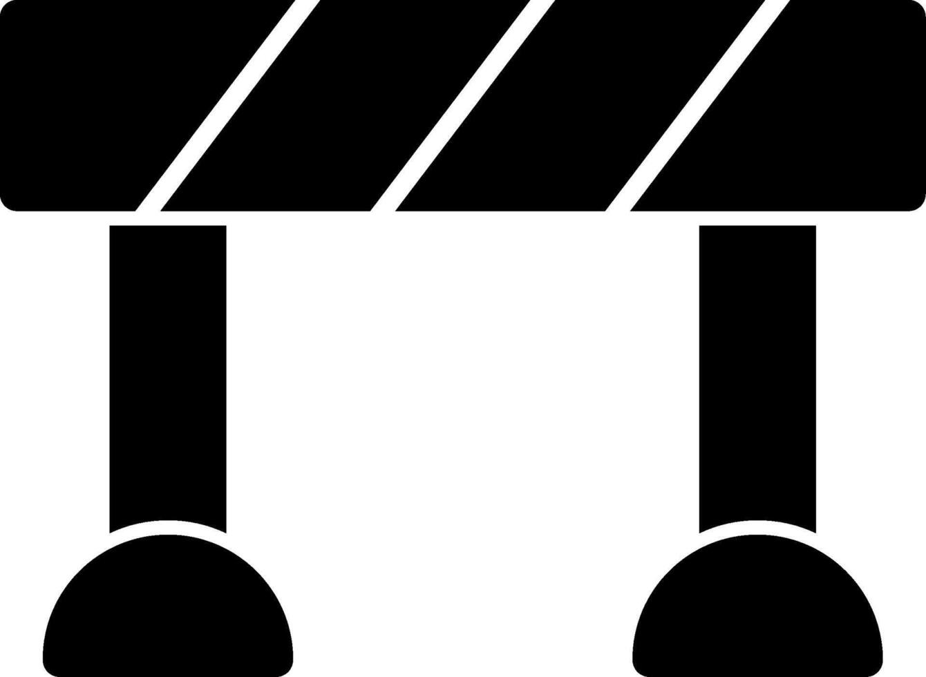 Barrier Glyph Icon vector