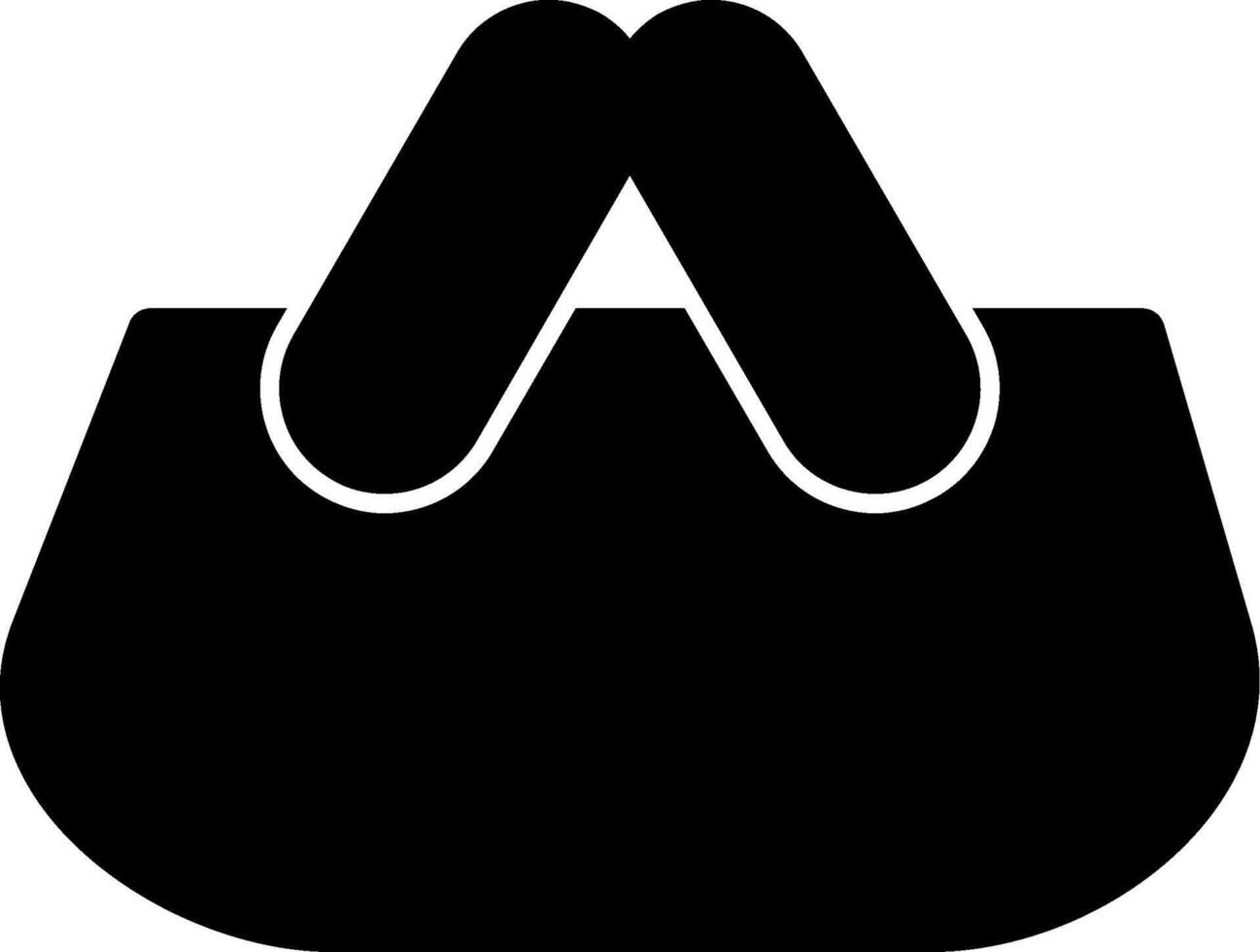 Shopping Basket Glyph Icon vector