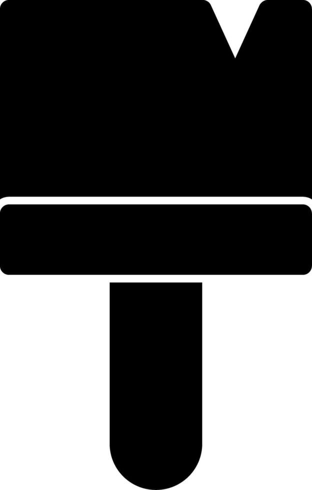 Paint Brush Glyph Icon vector