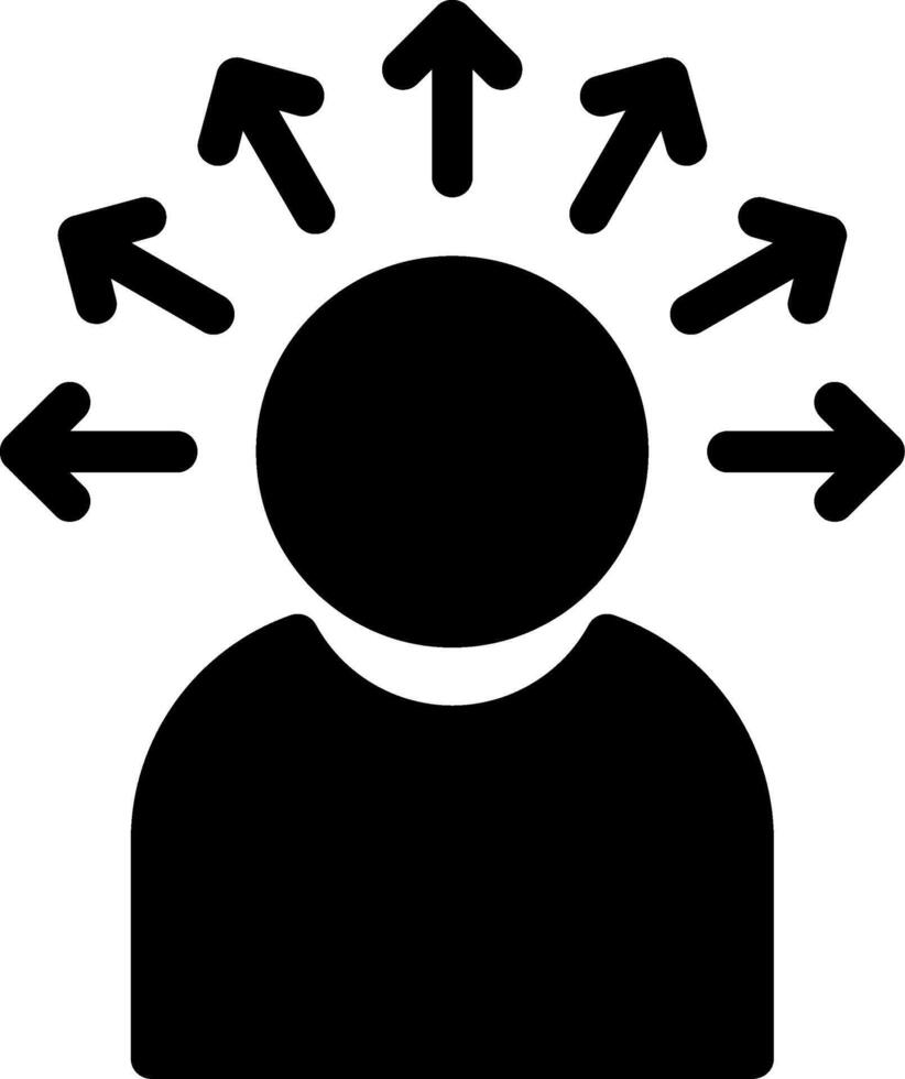 Decision Glyph Icon vector
