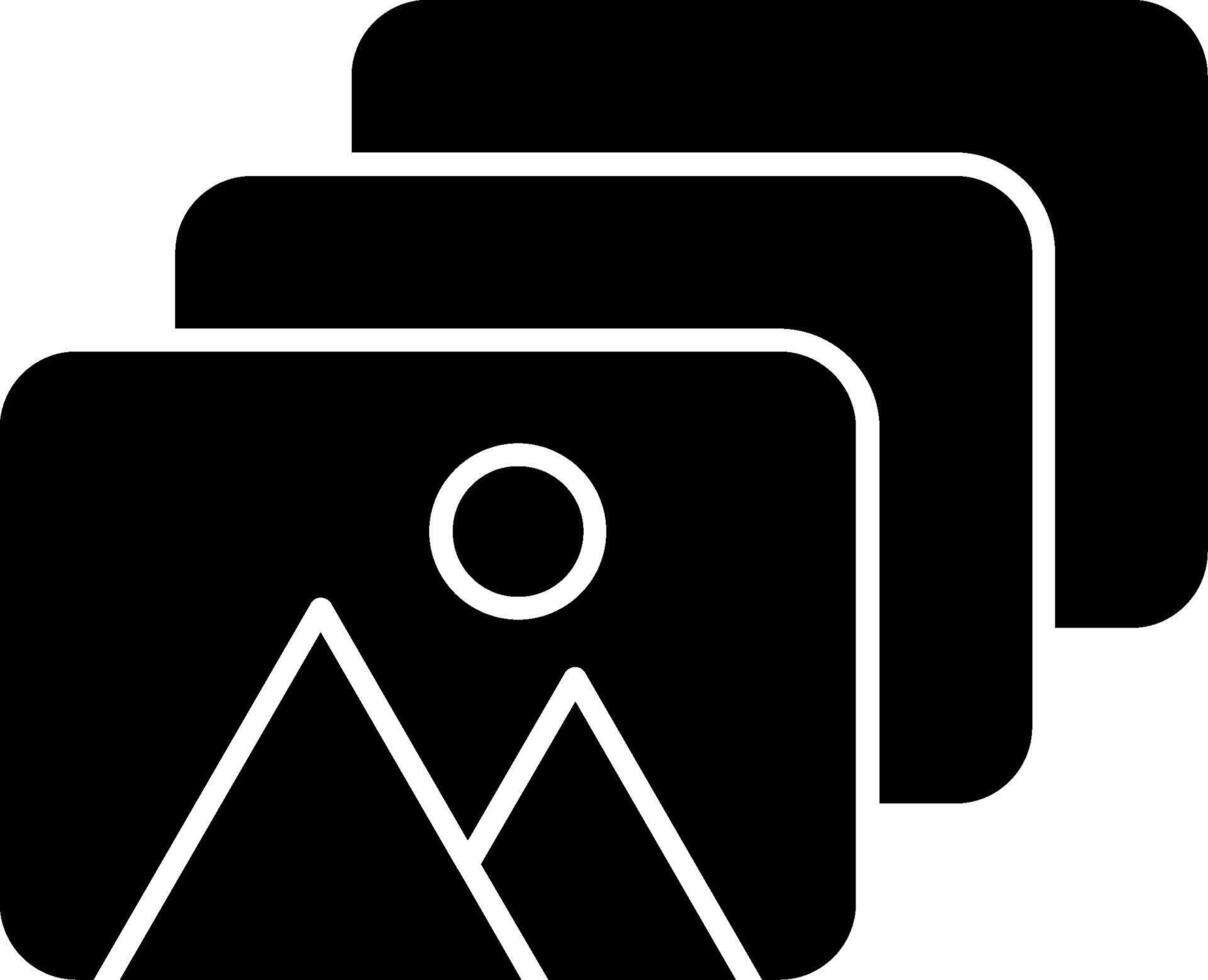 Photos Glyph Icon vector