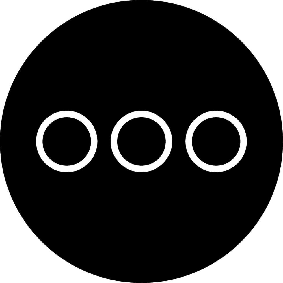Menu Glyph Icon vector