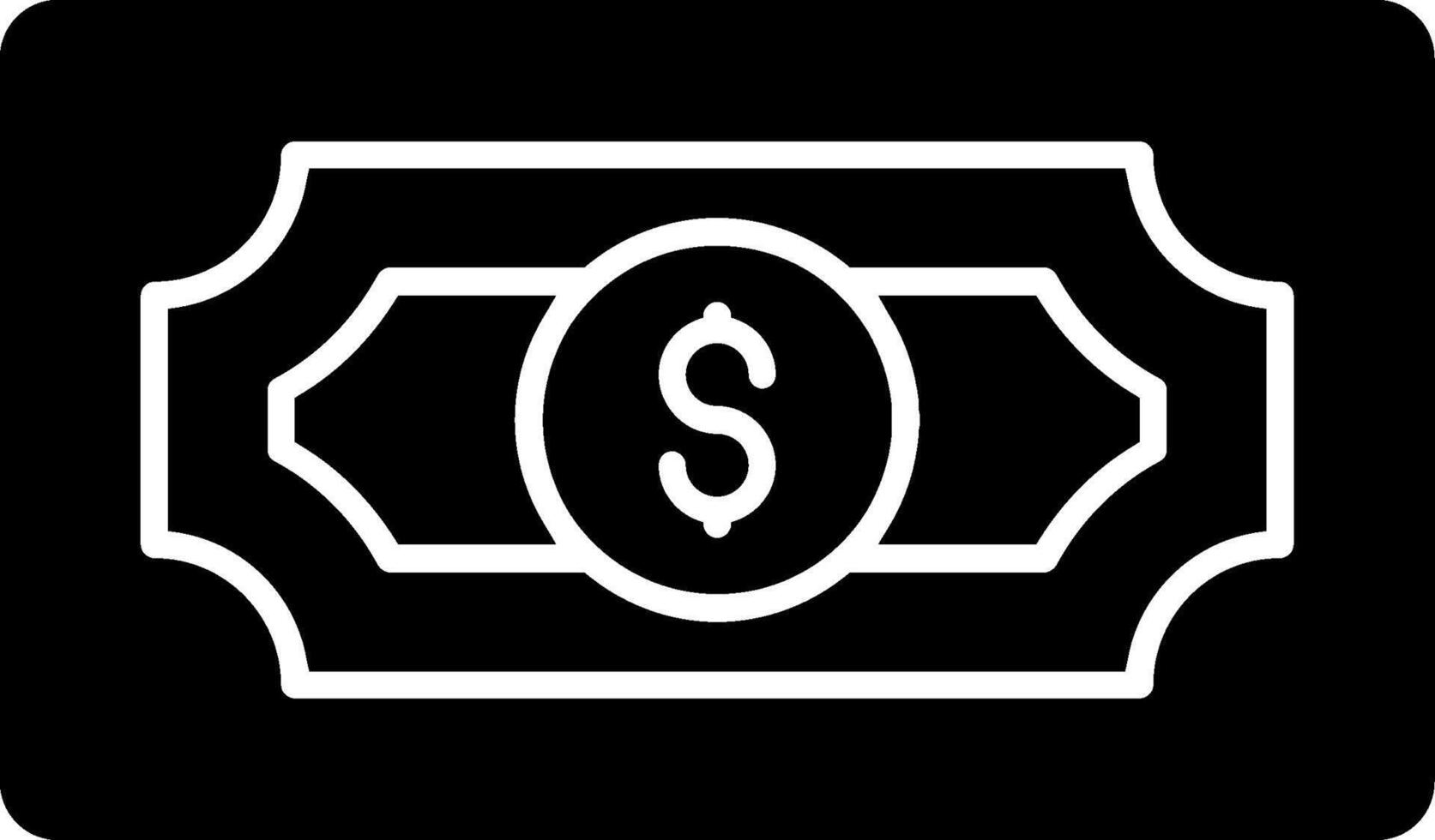 Dollar Glyph Icon vector