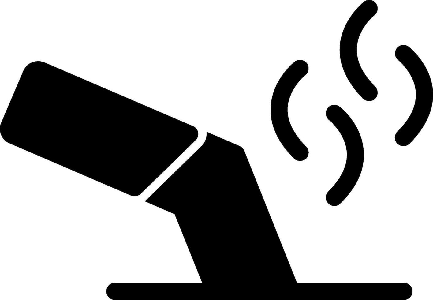 Cigarette Butt Glyph Icon vector