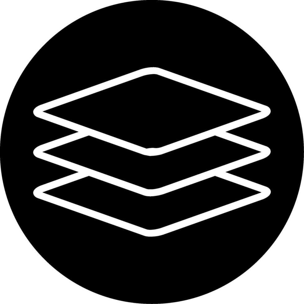 Layers Glyph Icon vector