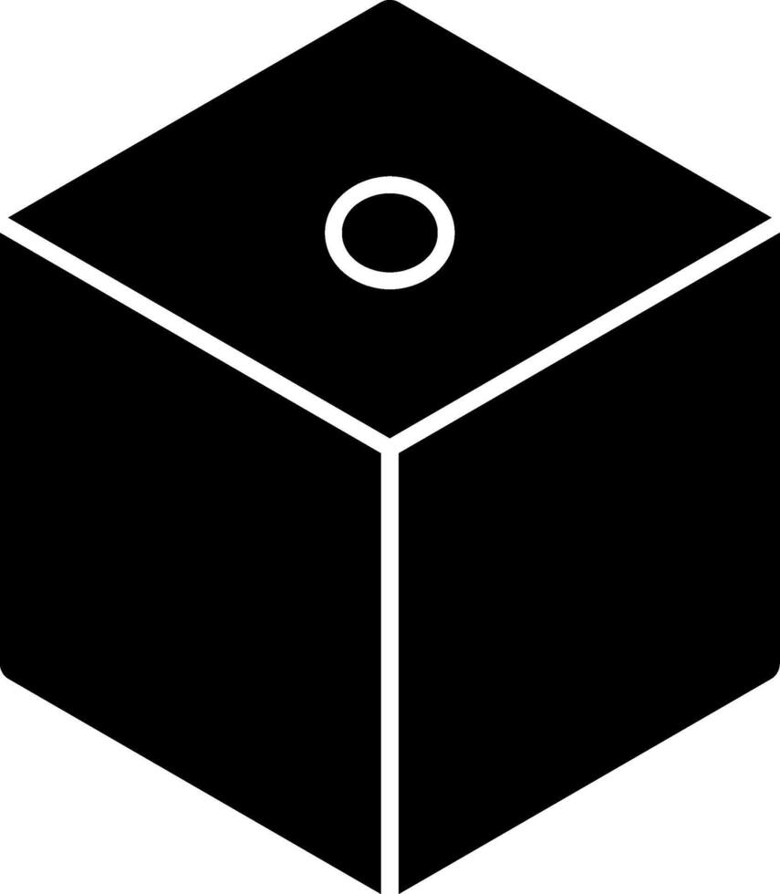 Box Glyph Icon vector
