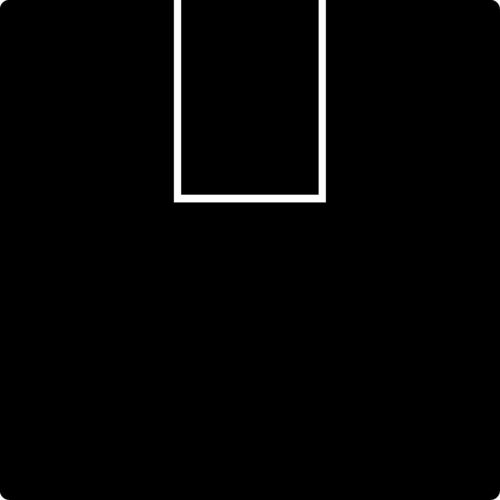Box Glyph Icon vector