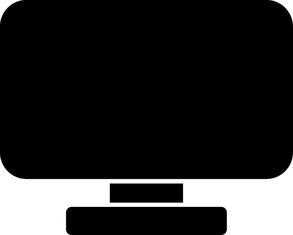 Lcd Glyph Icon vector