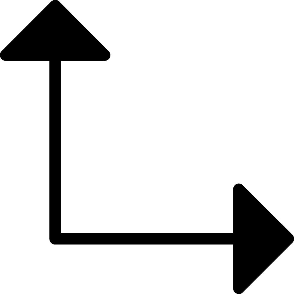 Down Chevron Glyph Icon vector