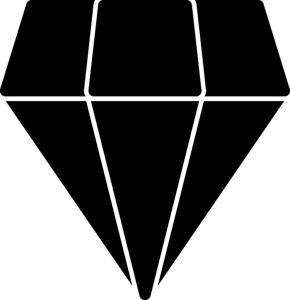 Diamond Glyph Icon vector