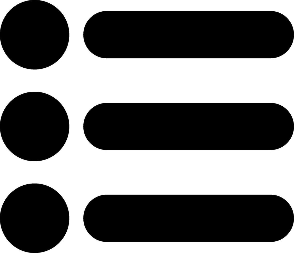 List Glyph Icon vector