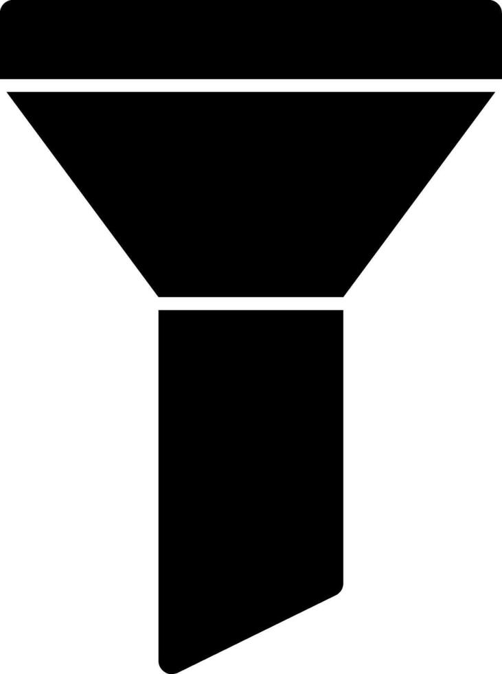 Filter Glyph Icon vector