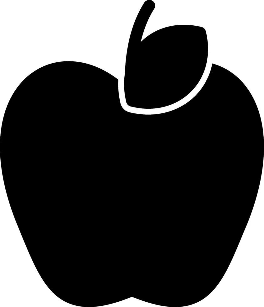 Apple Glyph Icon vector