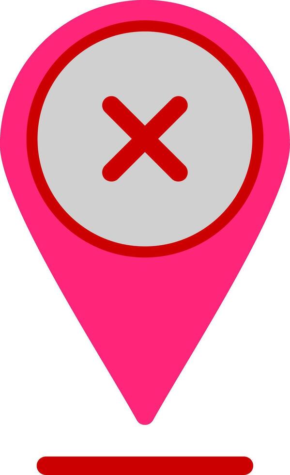 Pin Flat Icon vector