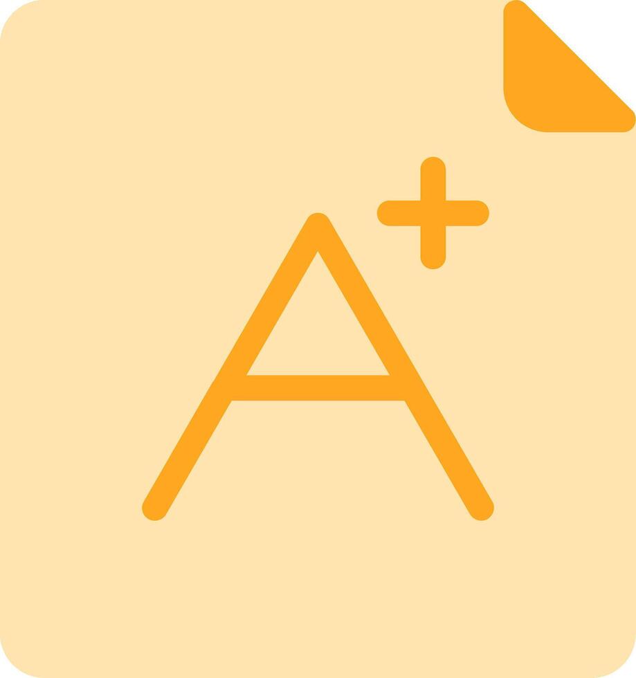 Grade Flat Icon vector