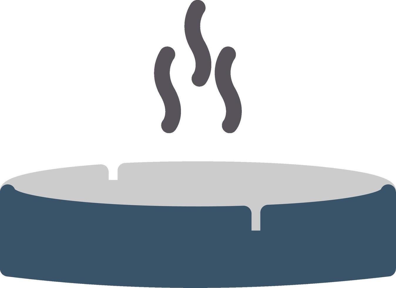 Ashtray Flat Icon vector