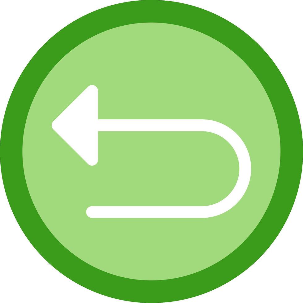 Left Arrow Flat Icon vector