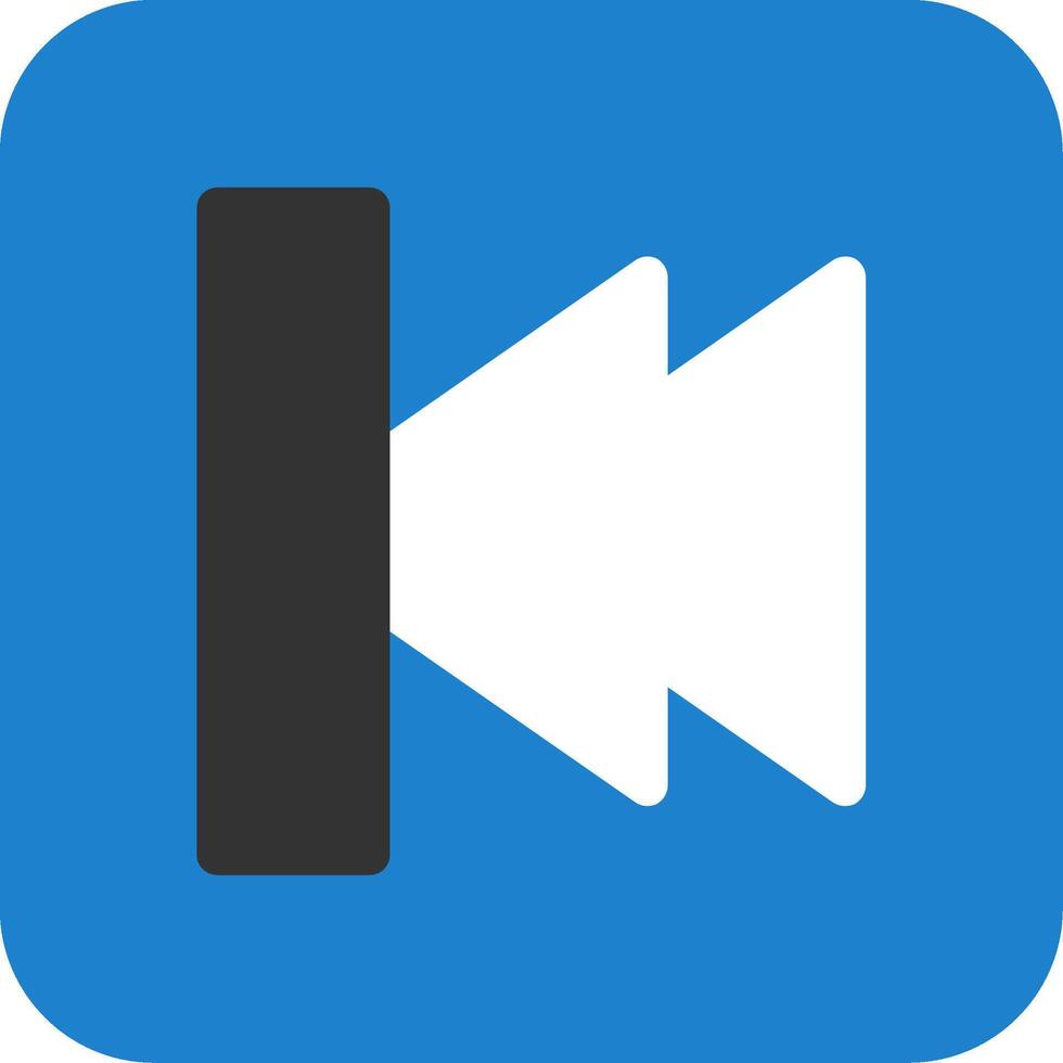 Previous Flat Icon vector