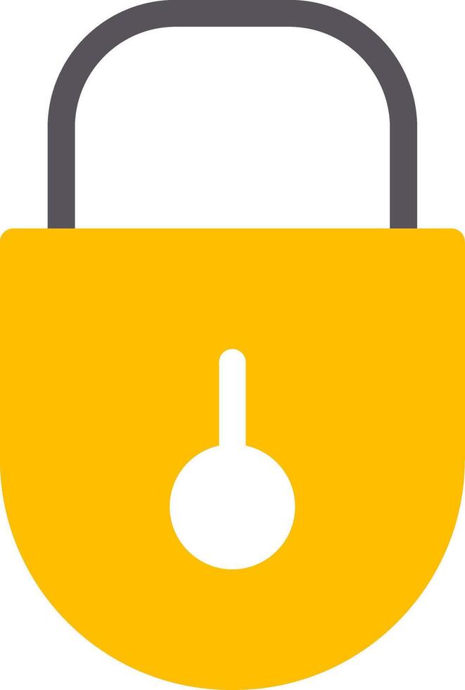 Lock Flat Icon vector