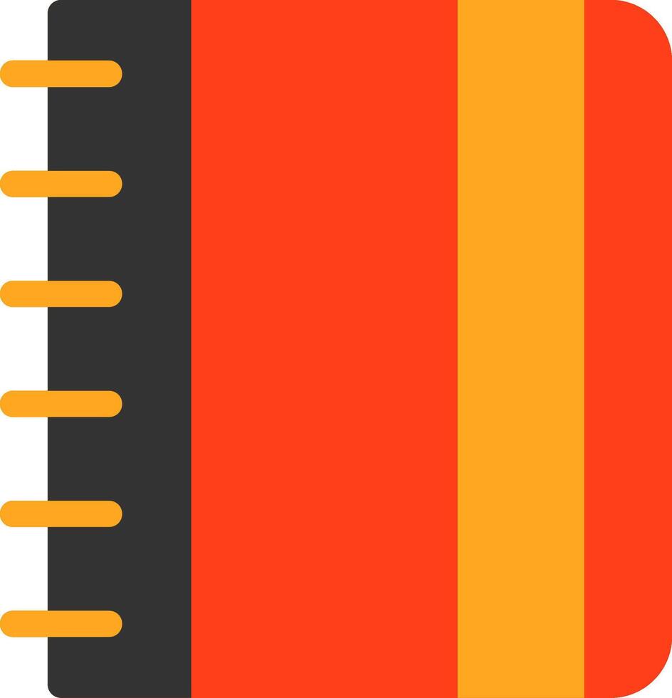 Contact Book Flat Icon vector