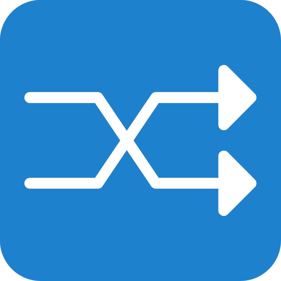 Shuffle Flat Icon vector
