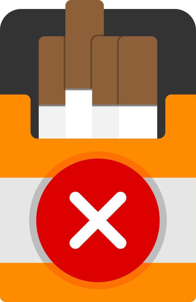 Quit Smoking Flat Icon vector