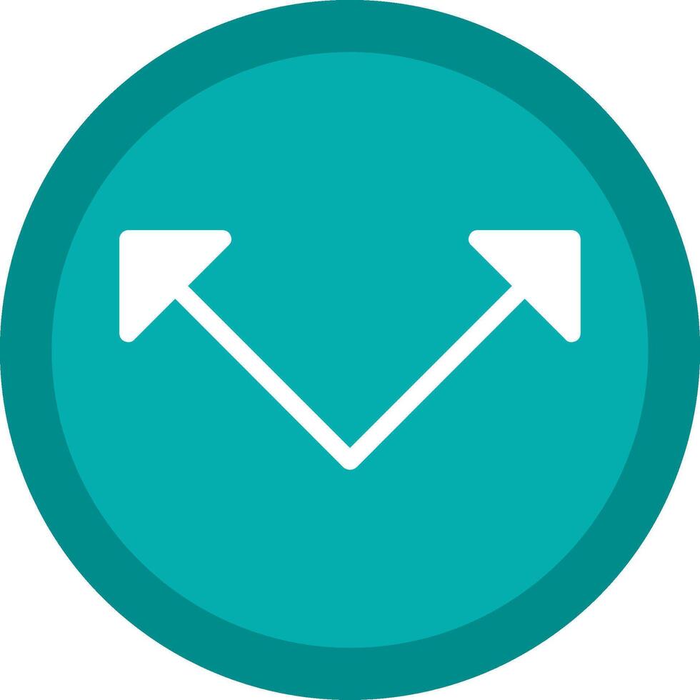Left Chevron Flat Icon vector