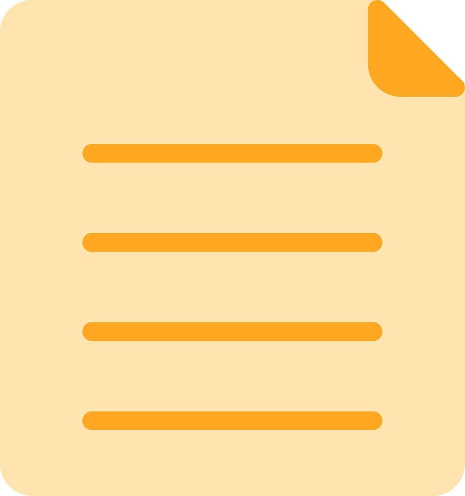 Page Flat Icon vector