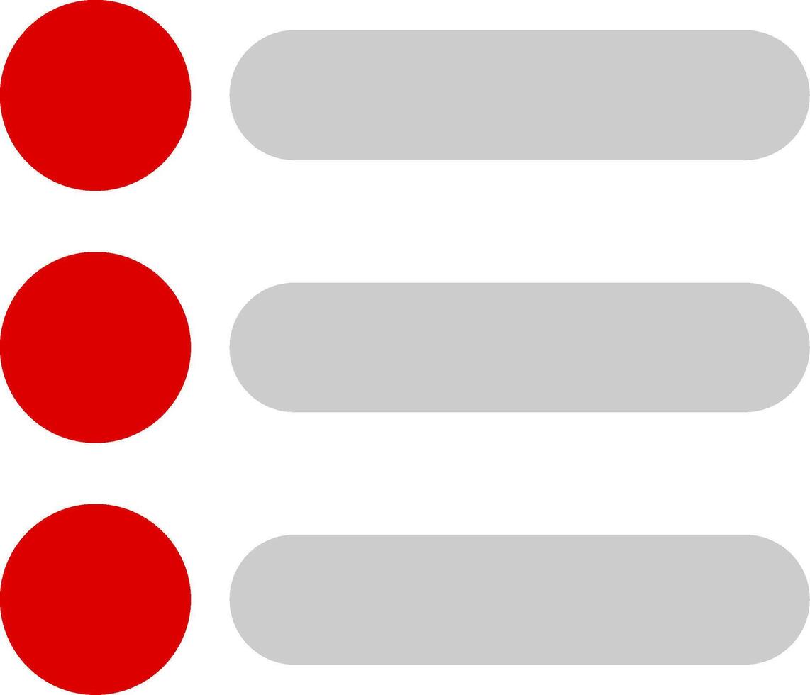 List Flat Icon vector
