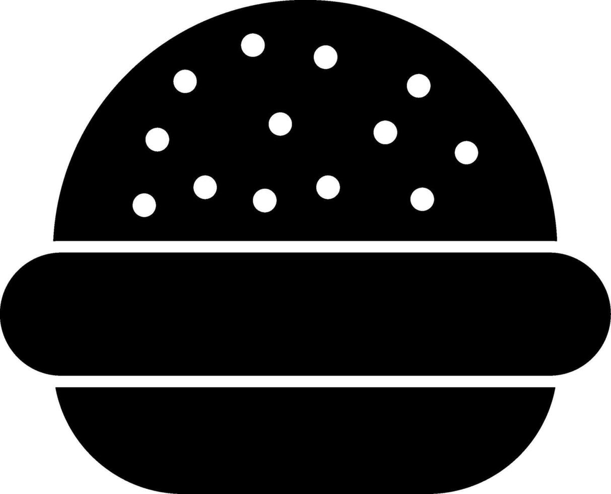 Burger Glyph Icon vector