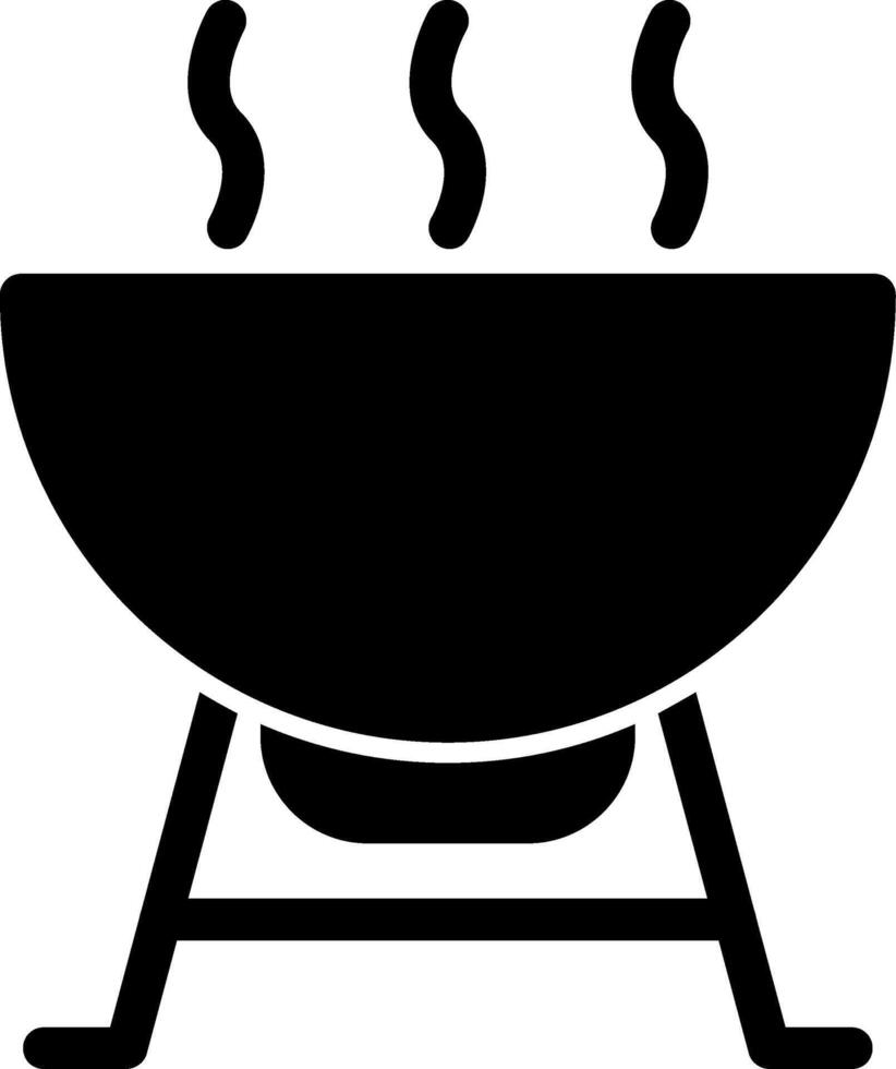 Bbq Equipment Glyph Icon vector