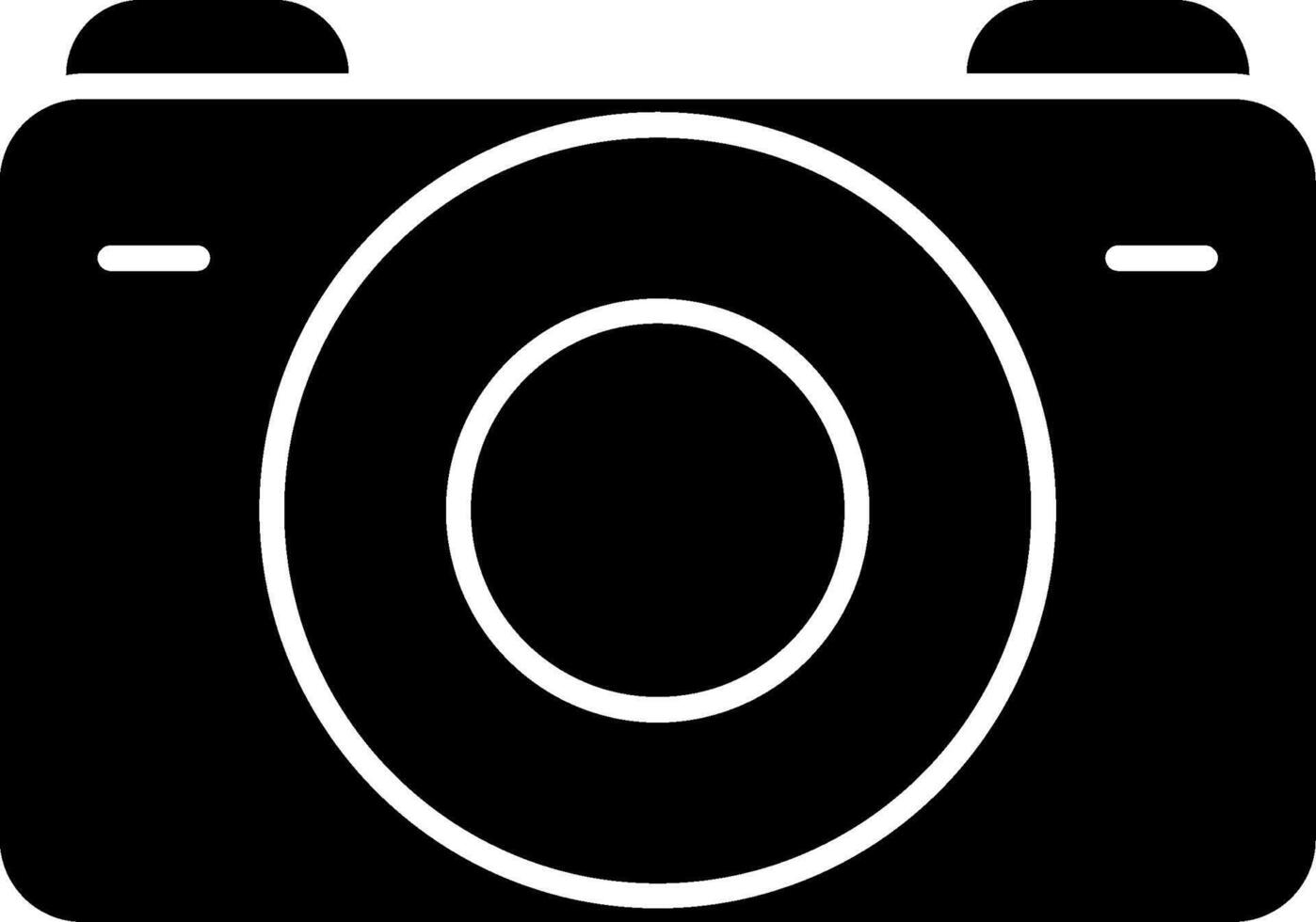 Camera Glyph Icon vector