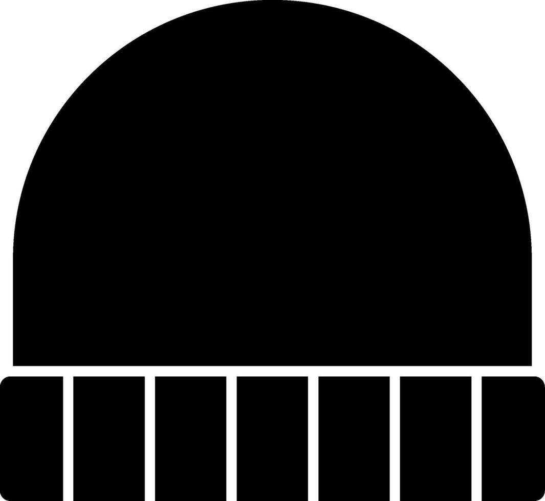 Beanie Glyph Icon vector