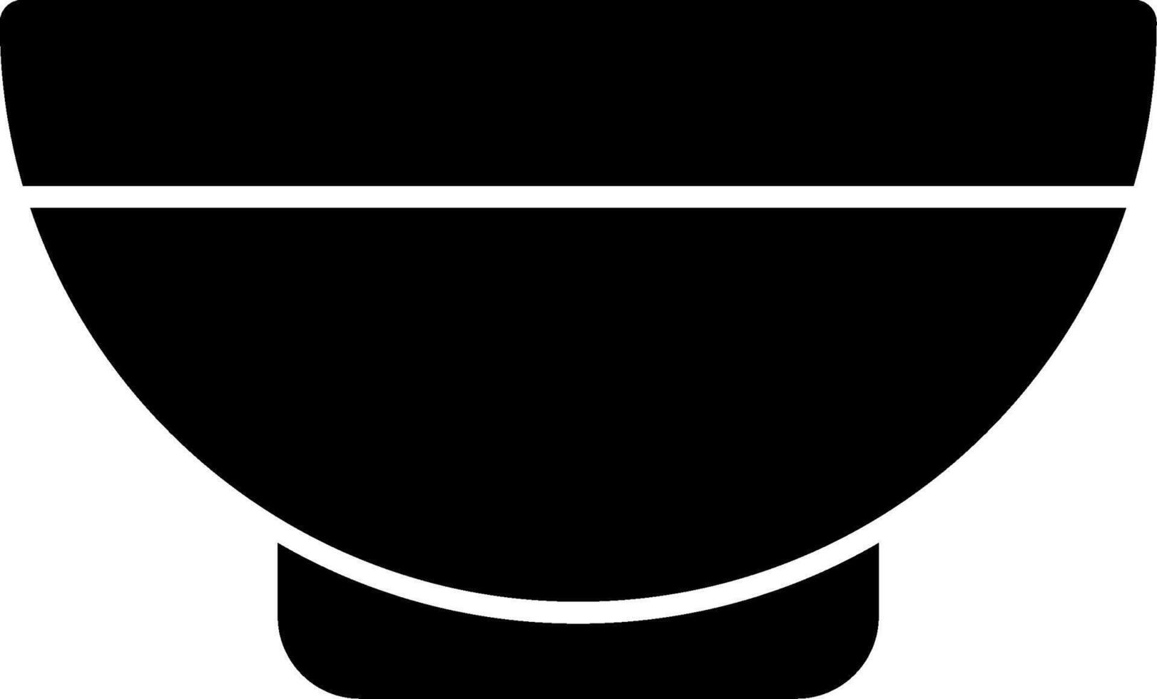 Bowl Glyph Icon vector